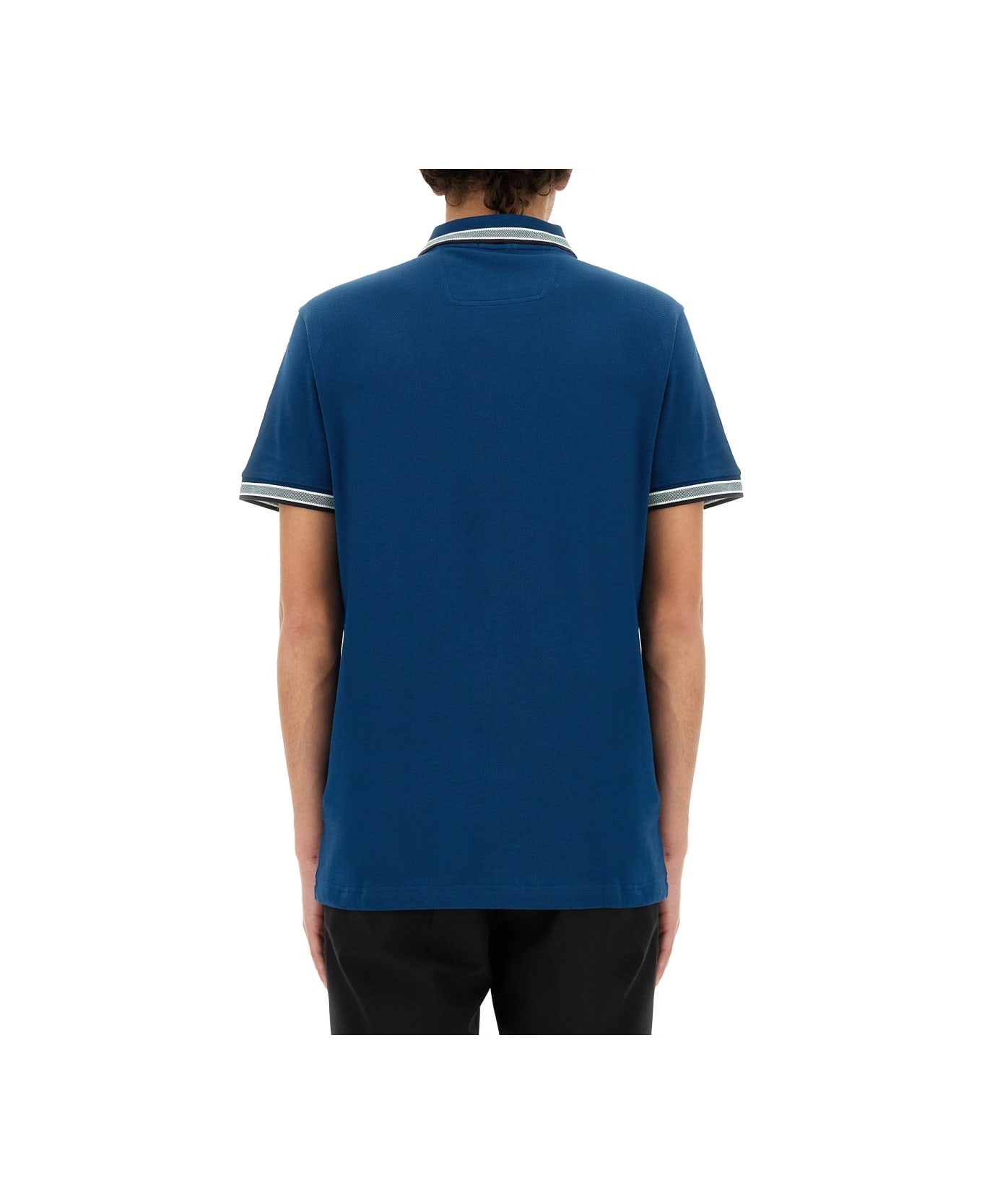 Hugo Boss Polo With Logo - BLUE ポロシャツ