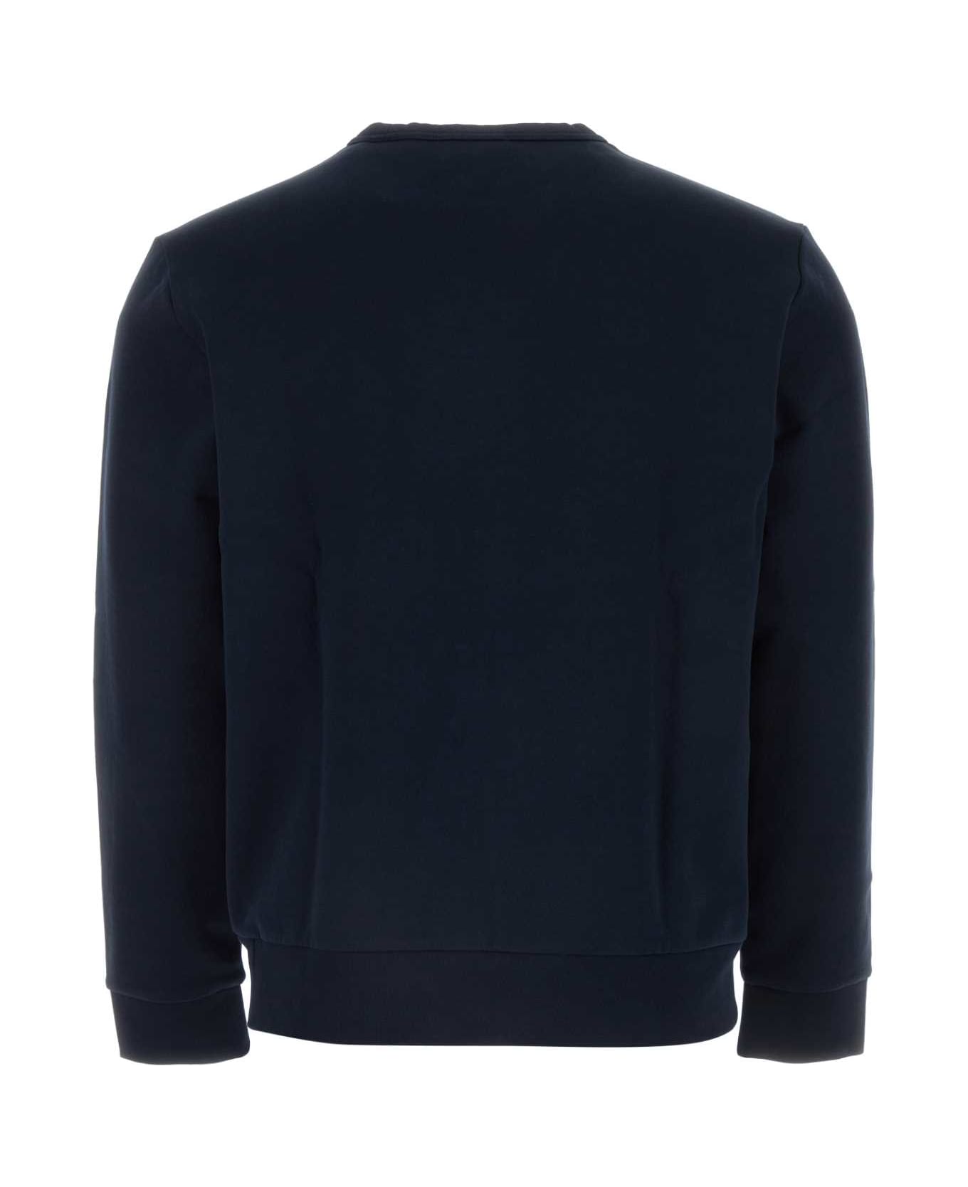 Polo Ralph Lauren Dark Blue Cotton Blend Sweatshirt - AVIATORNAVY