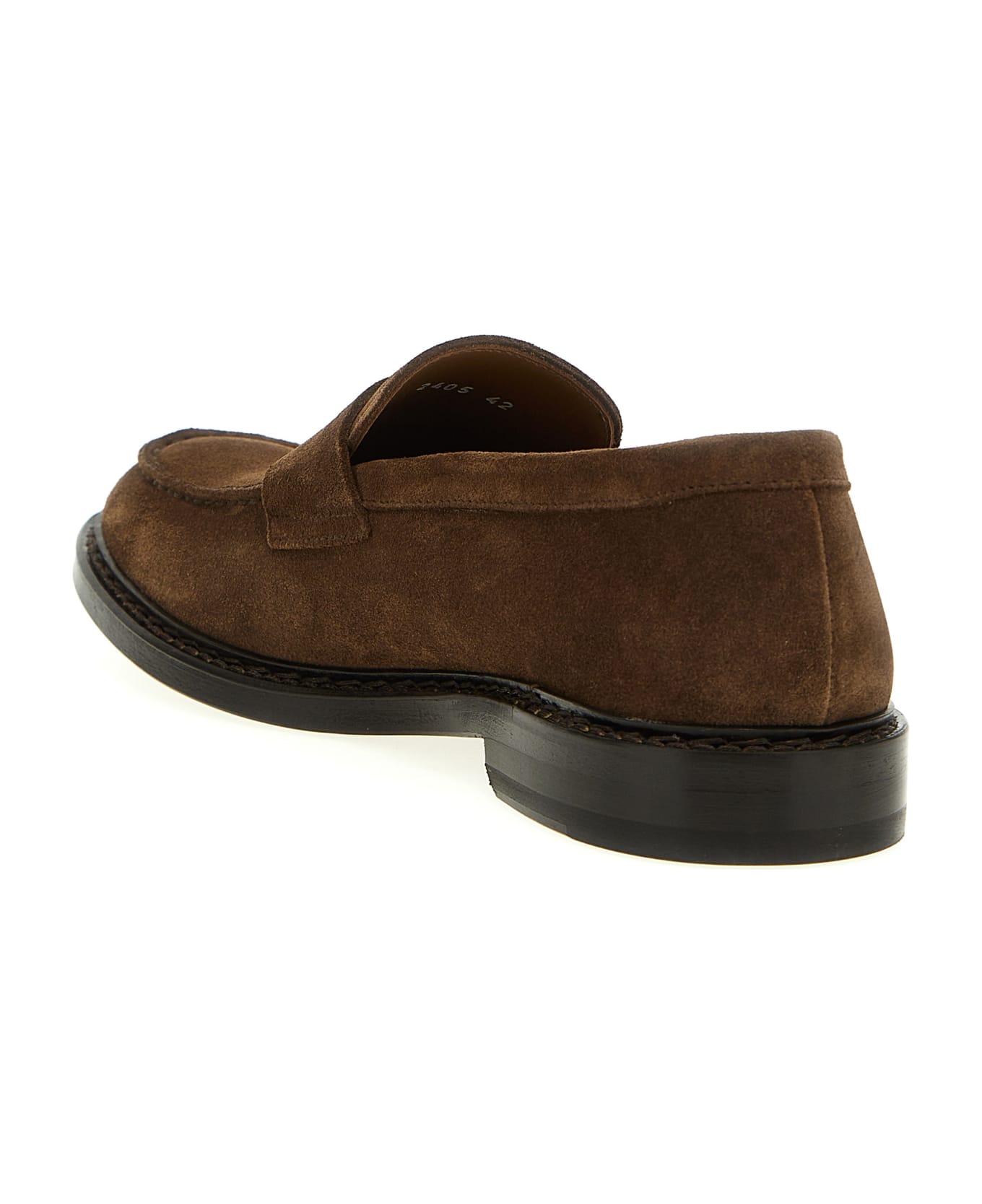 Doucal's Suede Loafers Doucal's - BROWN ローファー＆デッキシューズ