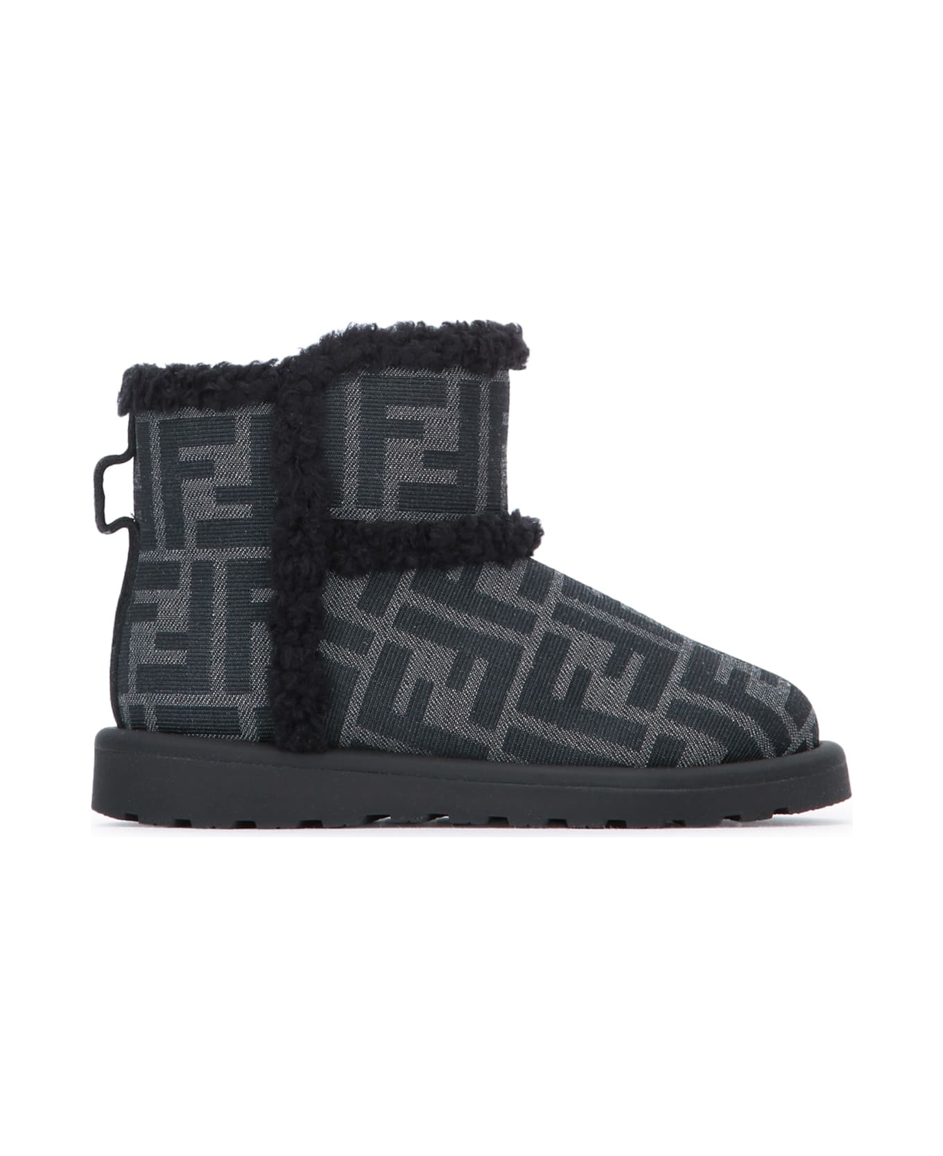 Fendi Bootie Tessuto Jacquard Ff - GRIGIONERO