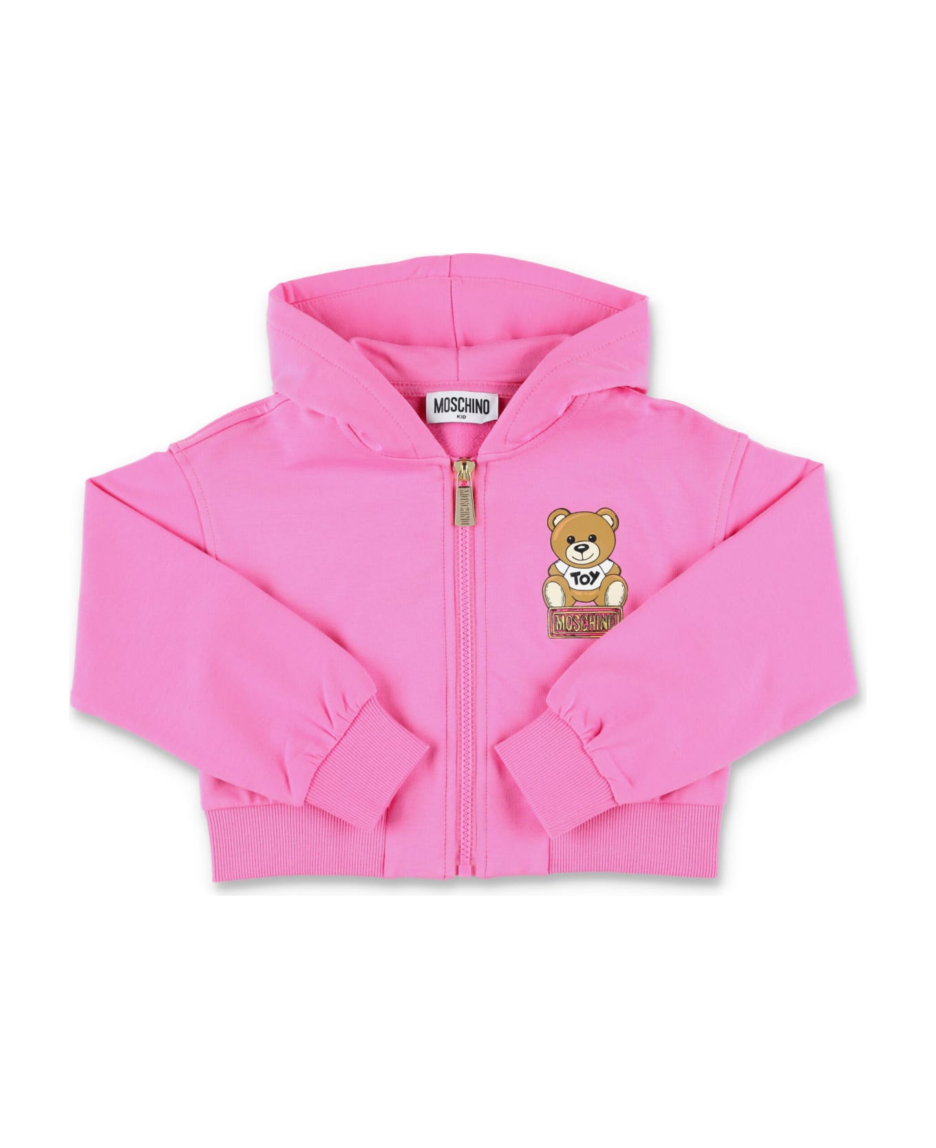 Moschino Zip Fleece - Fucsia