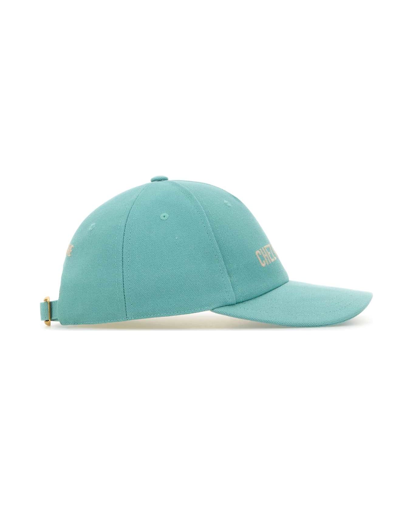 Valentino Garavani Light Blue Cotton Baseball Cap - PISCINABURRO