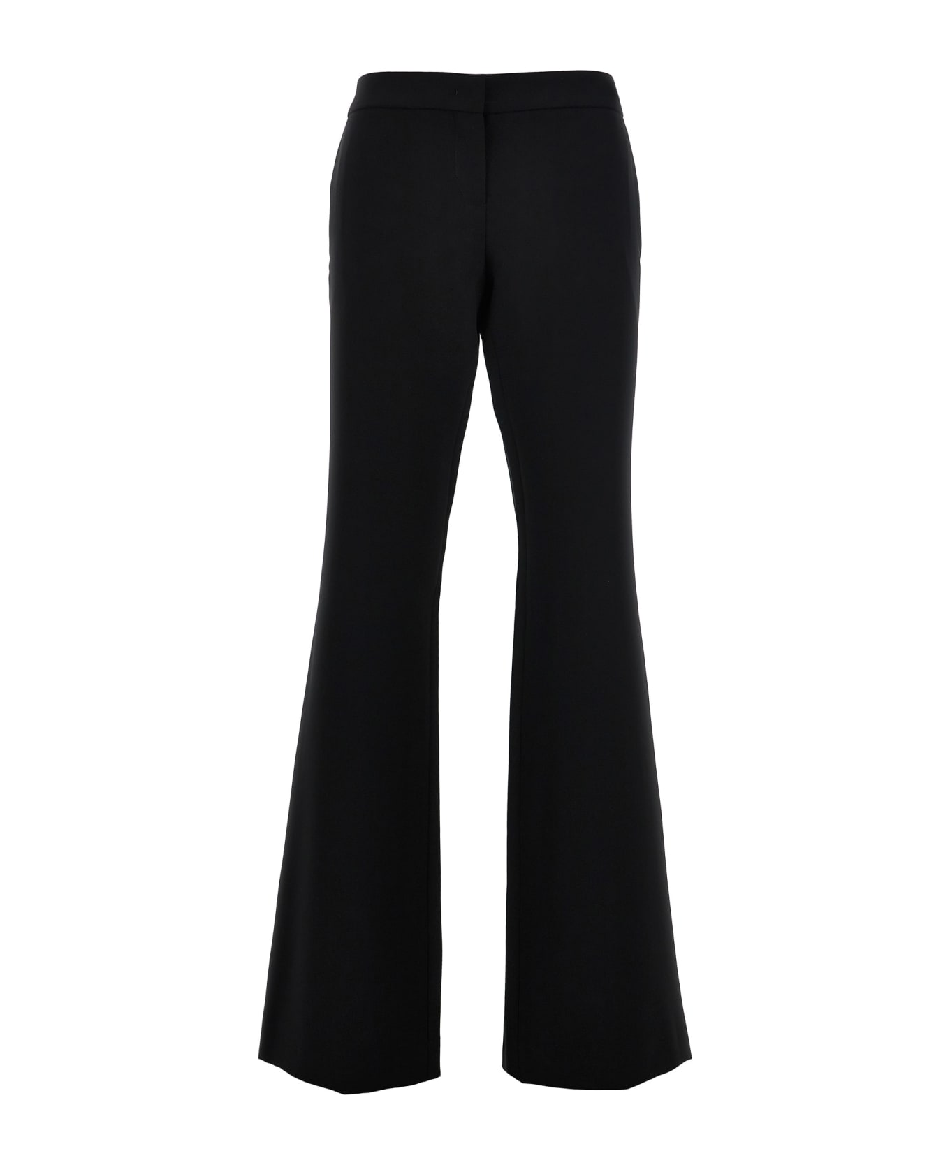 Moschino Crepe Flared Pants - Black