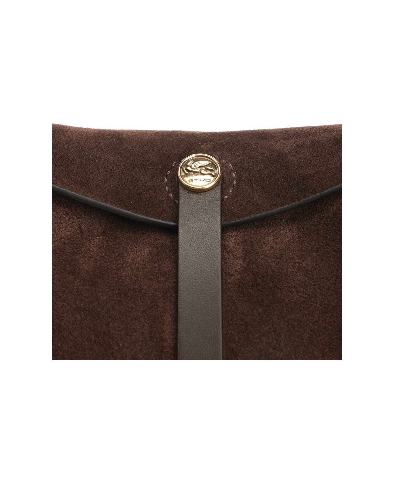 Etro Suede Shoulder Bag - Blue
