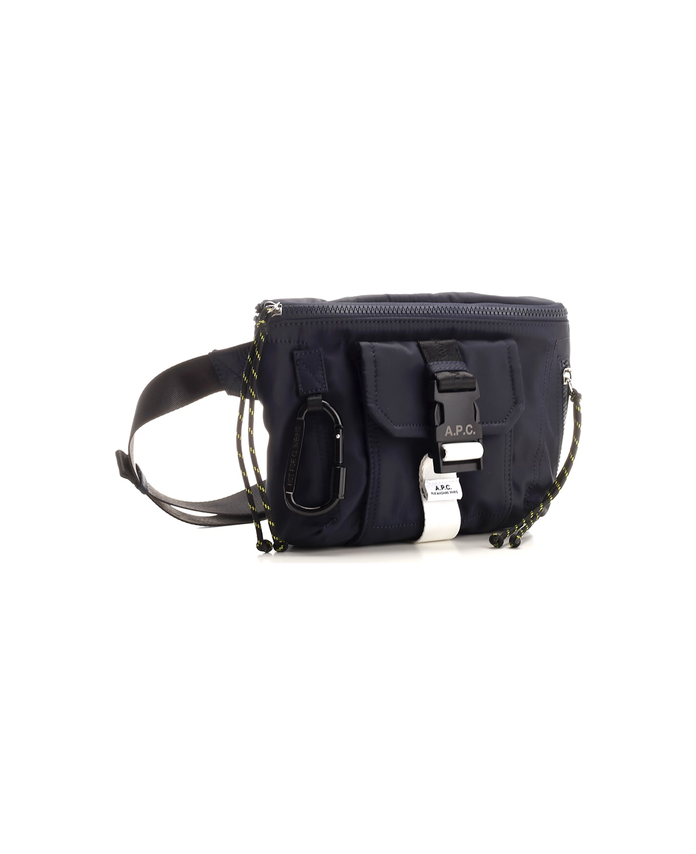 A.P.C. Black Nylon Pouch - BLUE/BLACK
