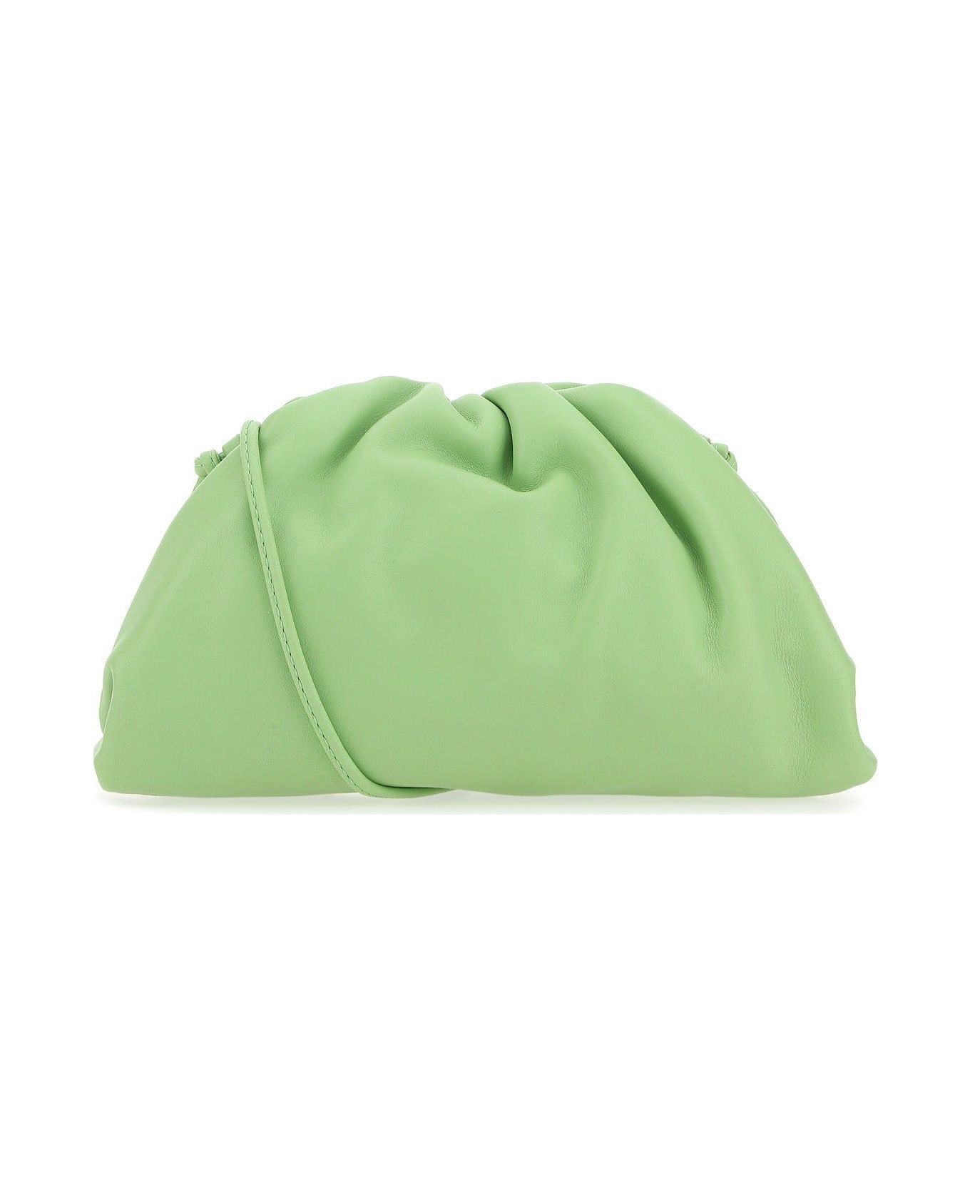 Bottega Veneta Pastel Green Nappa Leather Mini Pouch Clutch