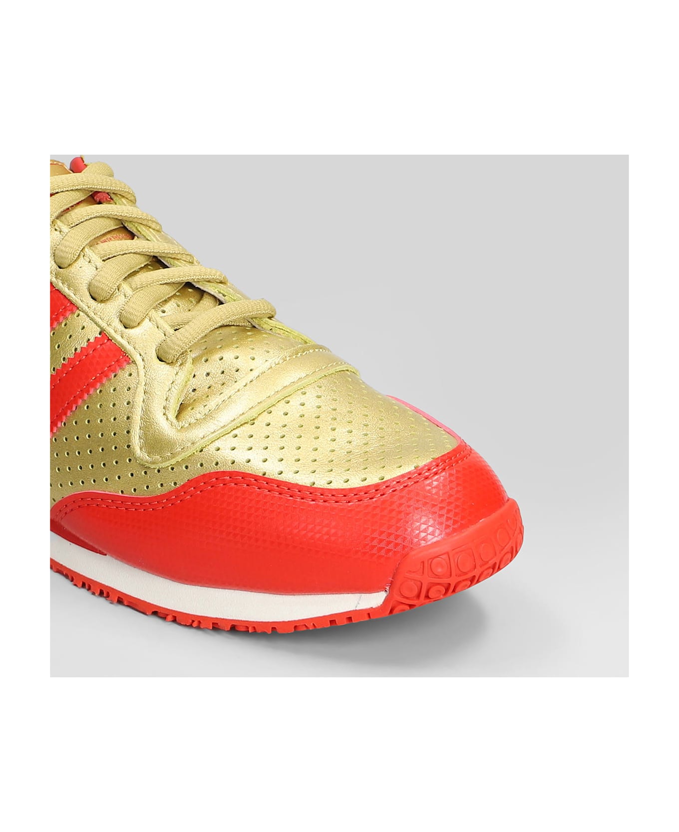 Adidas Galaxy Og Sneakers In Gold Leather - gold