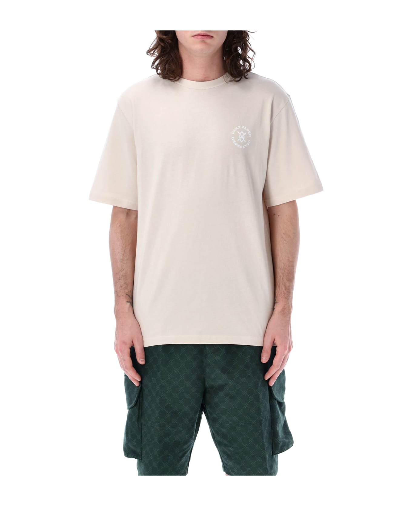 Daily Paper Circle T-shirt - MOONSTRACK BEIGE シャツ