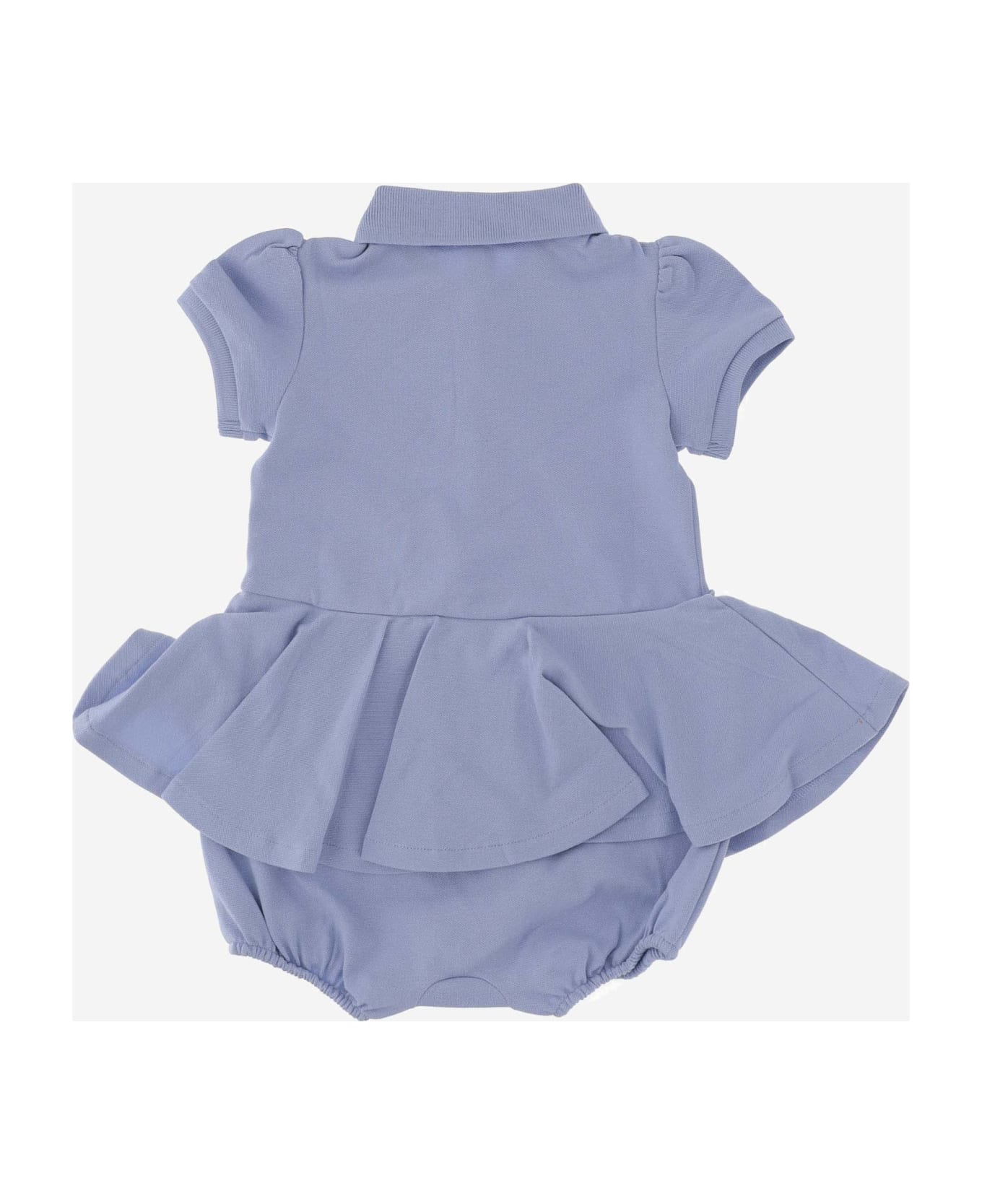 Polo Ralph Lauren Soft Stretch Cotton Sleepsuit - Blue
