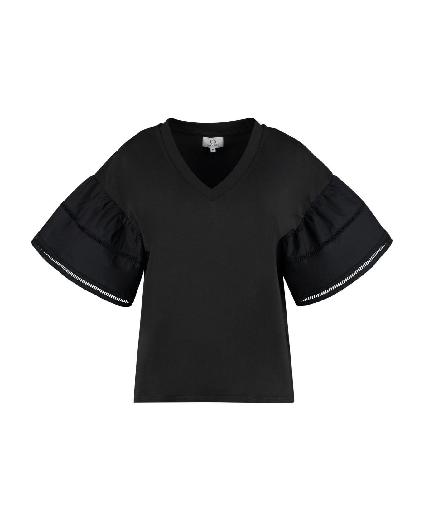 Woolrich Lakeside Cotton T-shirt - black