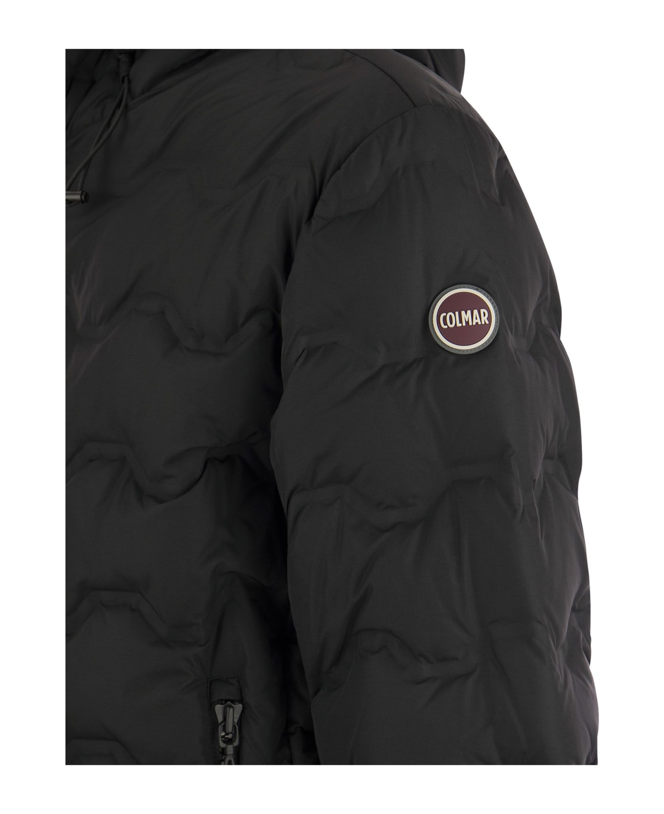 Colmar Uncommon - Quilted Down Jacket With Hood - Black