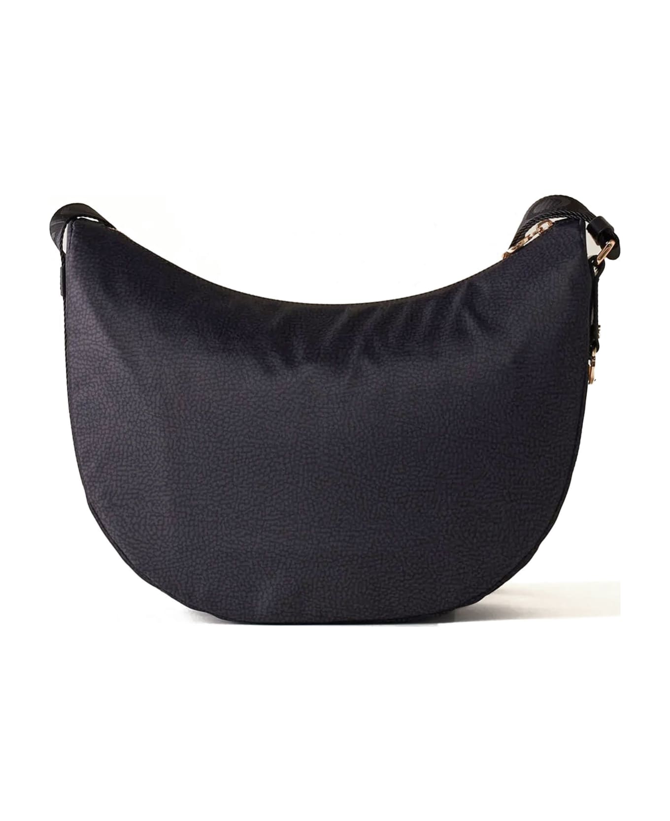 Borbonese Luna Bag Medium With Pocket Borbonese - BLACK トートバッグ