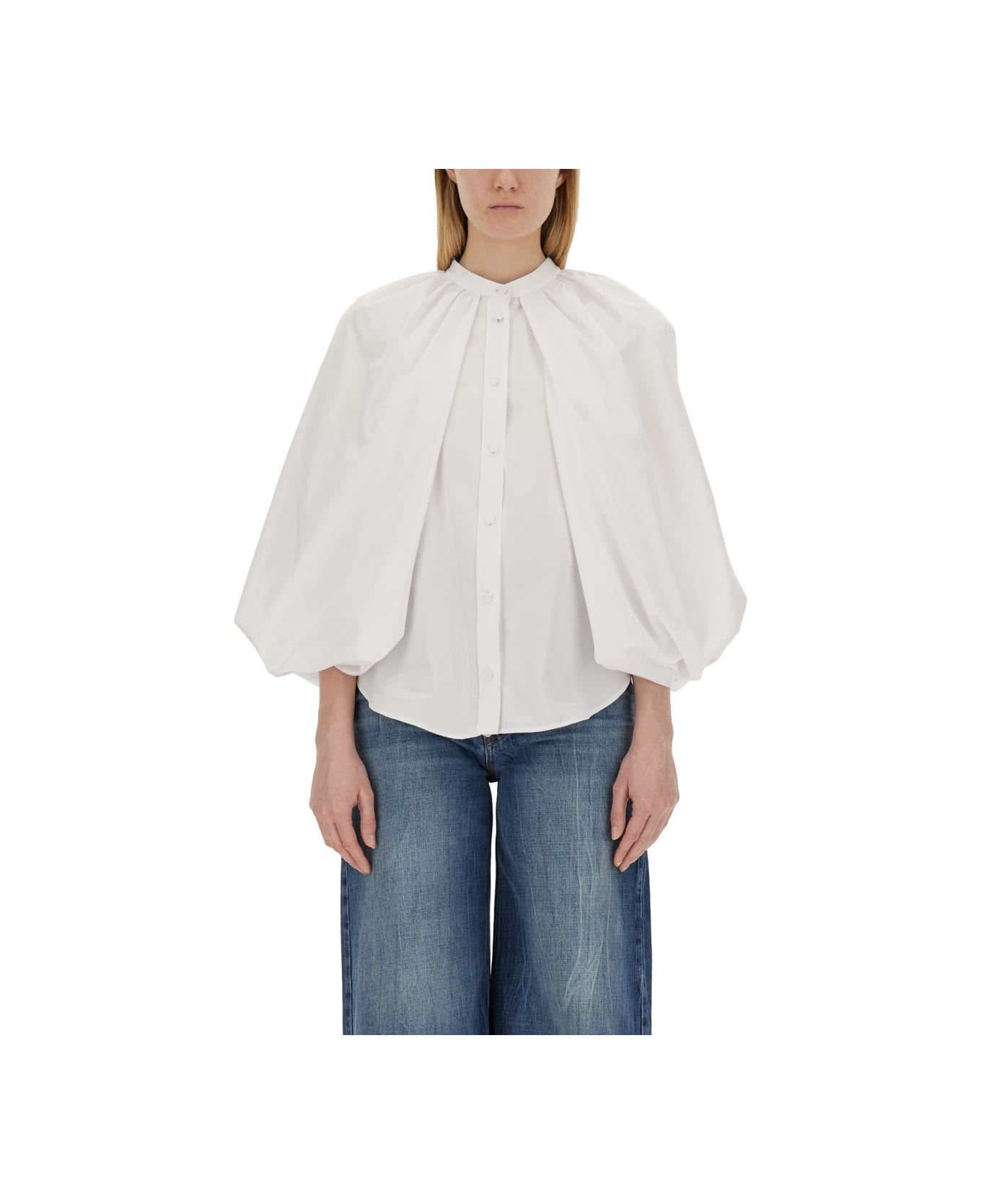 Stella McCartney Cape-sleeve Shirt - WHITE
