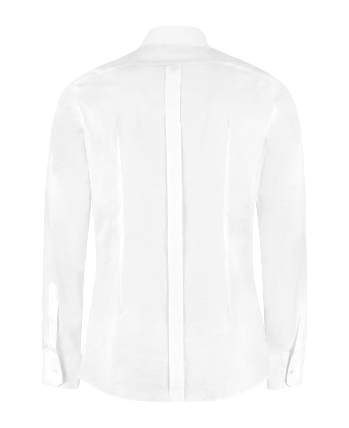 Dolce & Gabbana Classic Italian Collar Cotton Shirt - White