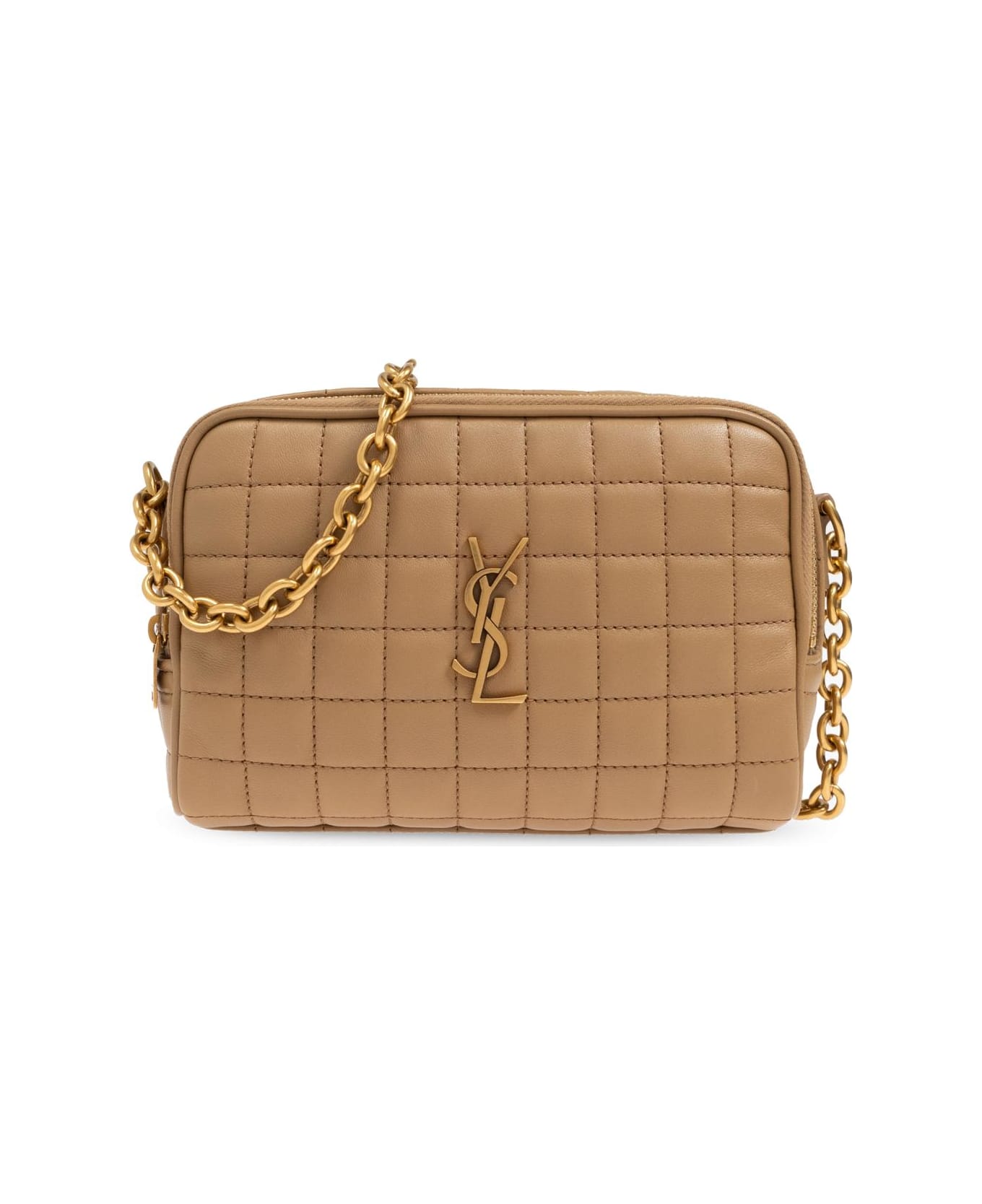 Saint Laurent Shoulder Bag Cassandre Mini - Natural Tan ショルダーバッグ