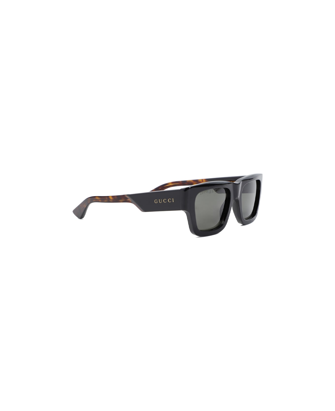 Gucci Eyewear Acetate Sunglasses - Black Havana E Grey