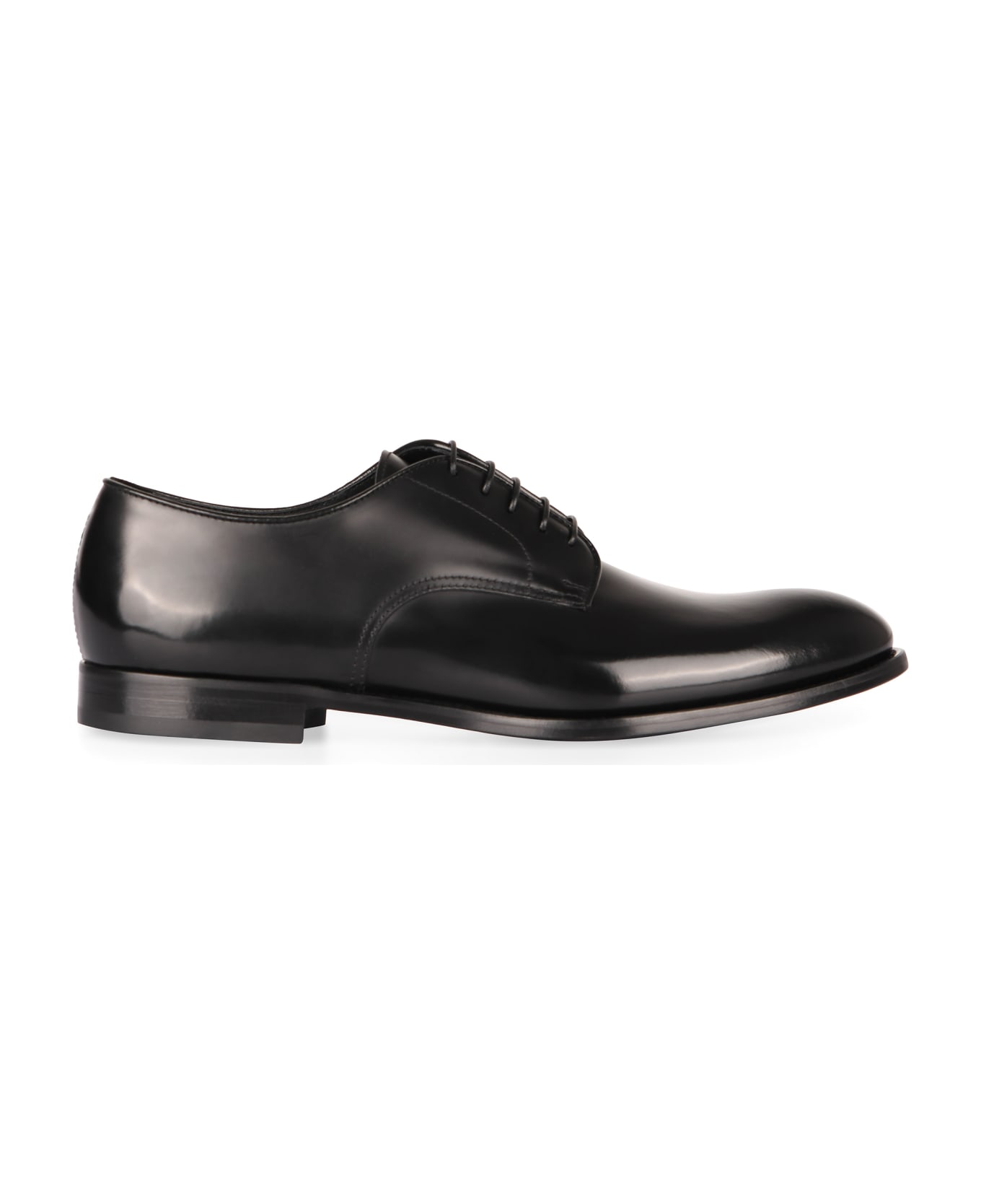 Doucal's Smooth Leather Lace-up Shoes - black