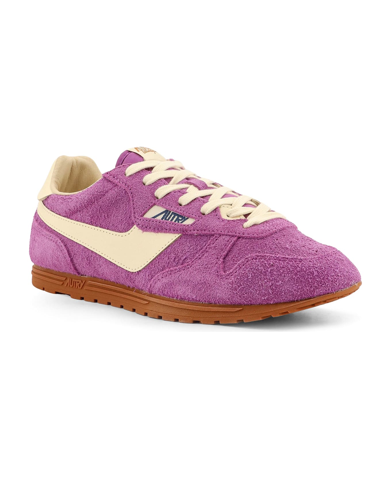 Autry Windspin Low-top Suede And Leather Sneakers - Purple スニーカー