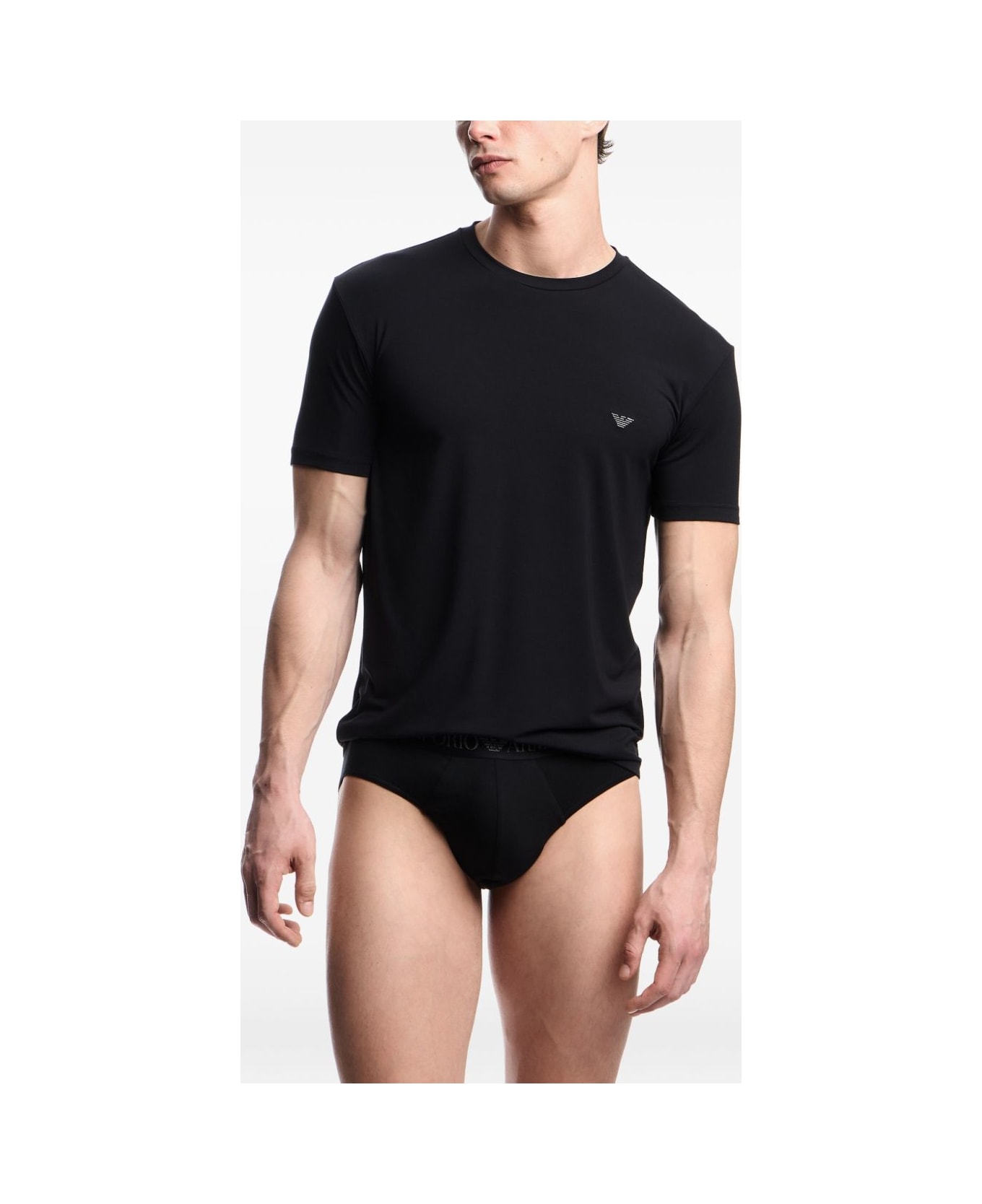 Emporio Armani Logo T-shirt - Black