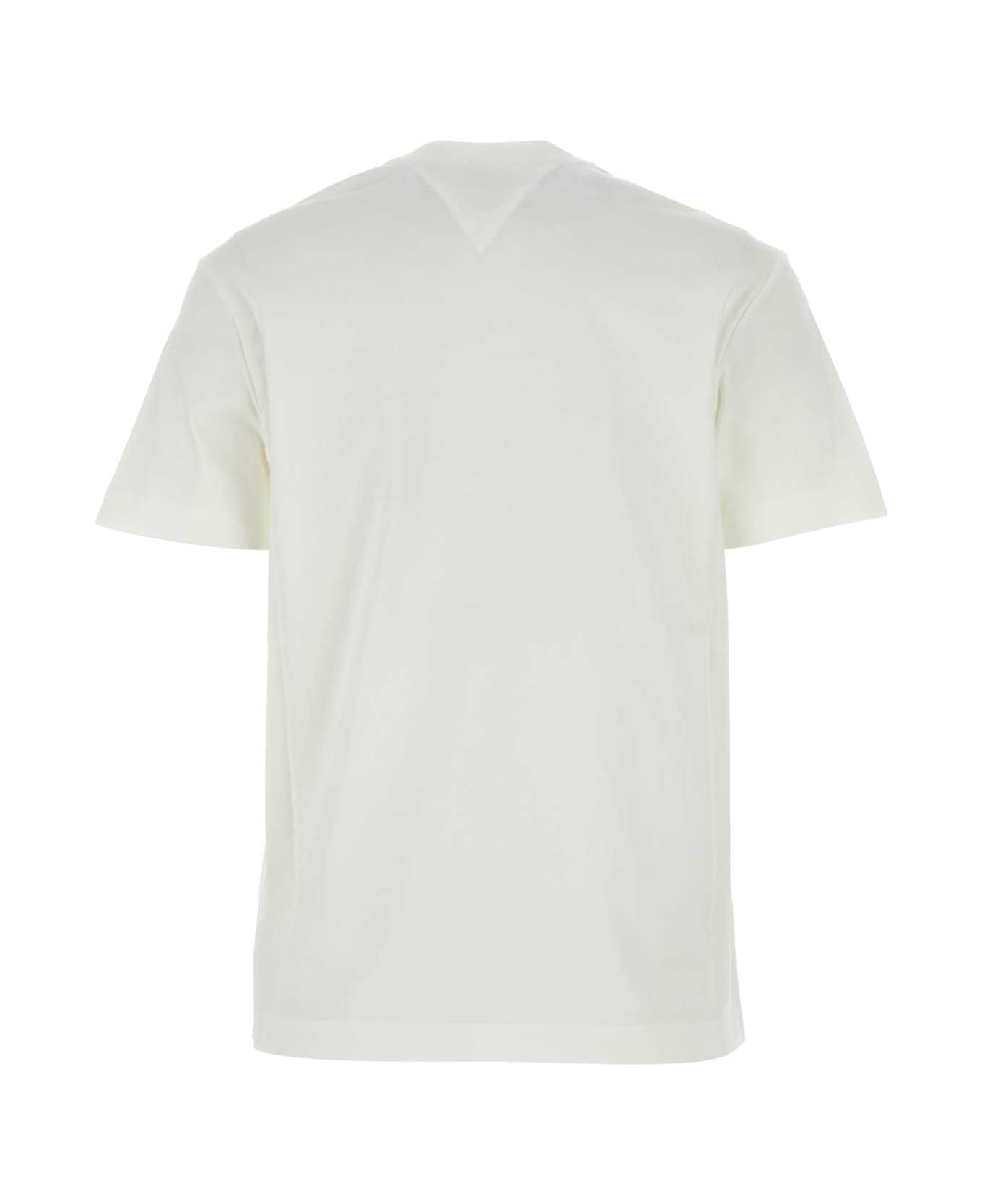 Bottega Veneta White Cotton T-shirt - CHALK