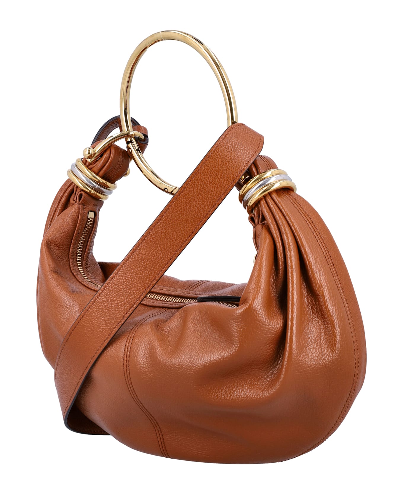 Chloé Small Bracelet Hobo Bag - CLAY BROWN