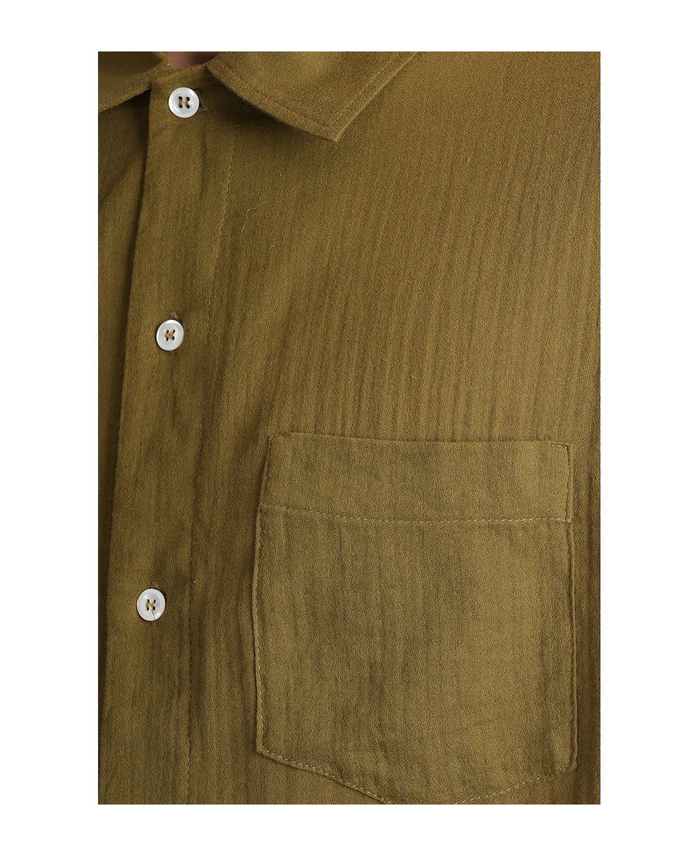 Séfr Leo Shirt In Green Cotton - green