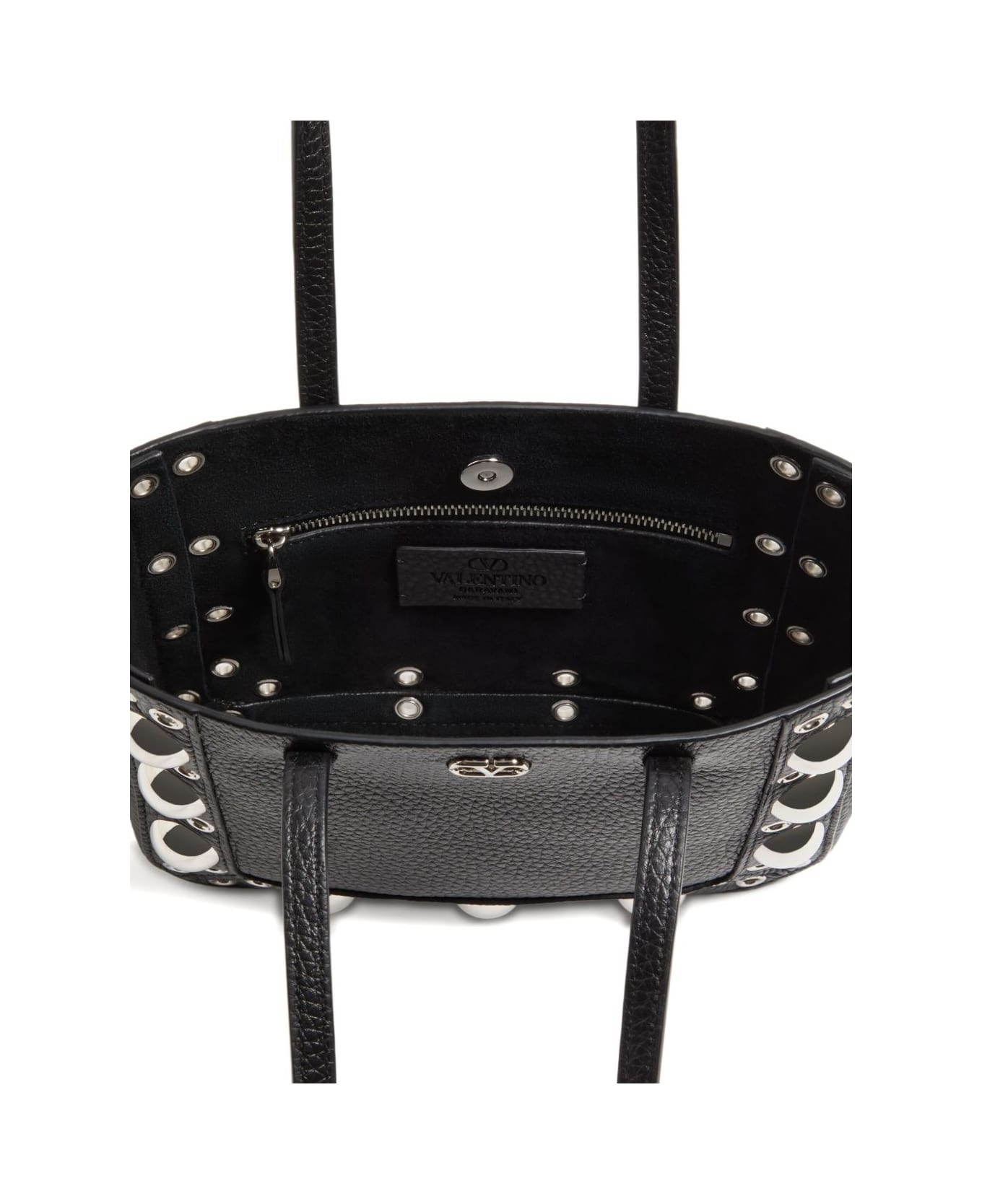 Valentino Garavani Nellcote Mini Leather Tote Bag - Black