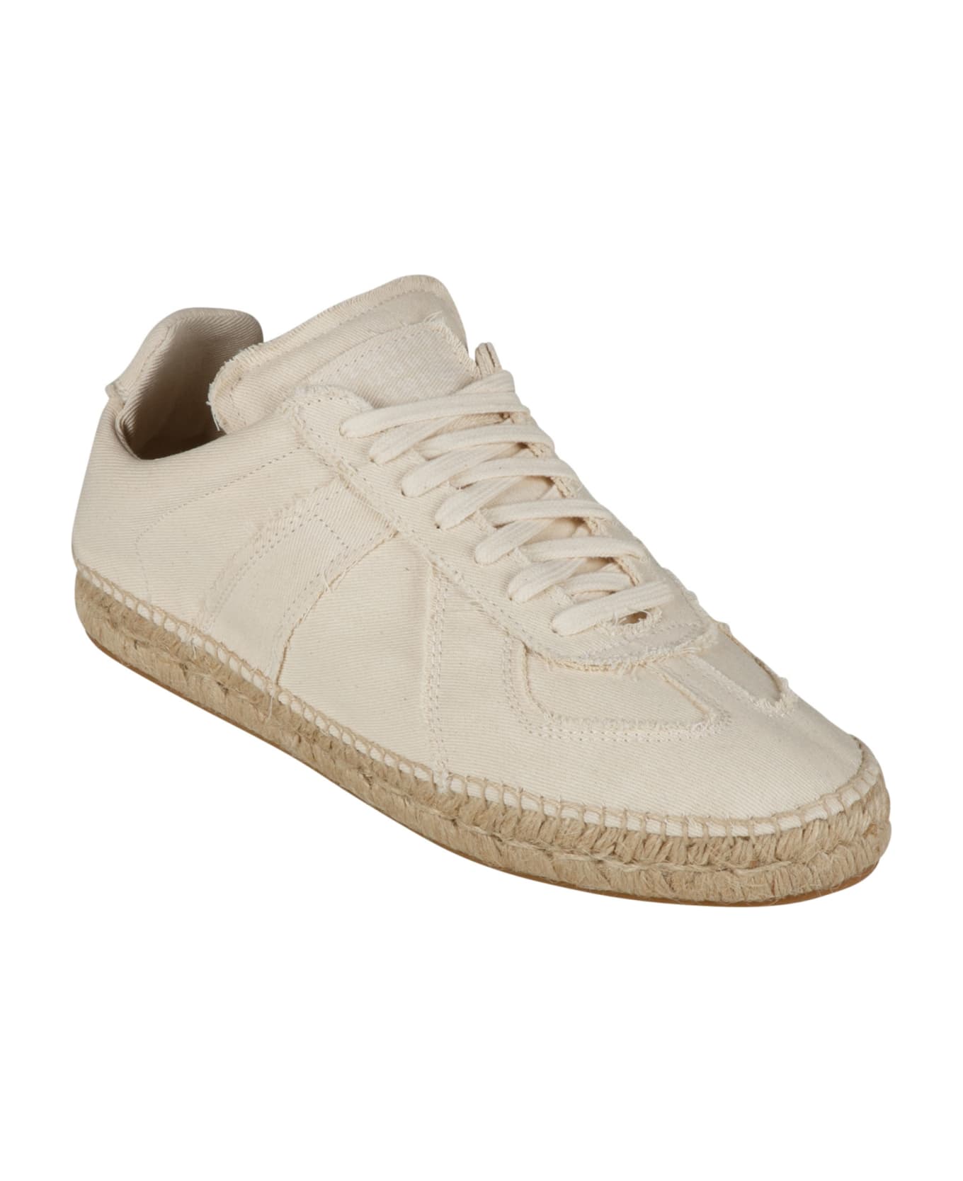 Maison Margiela Low-top Lace Up Sneakers - Birch White