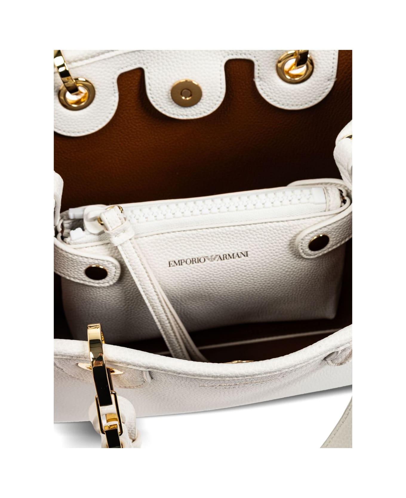 Emporio Armani Myea Small Shopping Bag - White