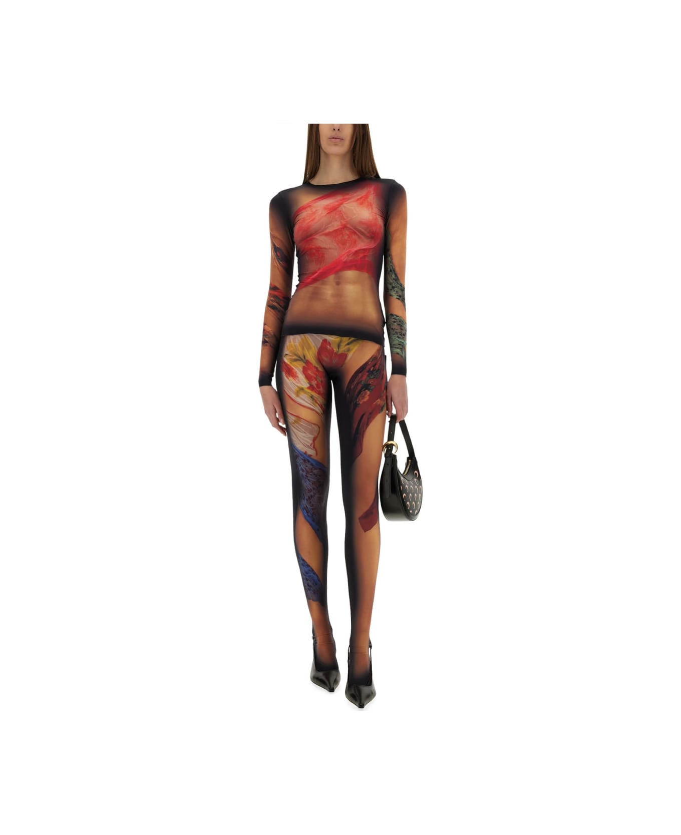 Marine Serre "statue" Leggings - MULTICOLOUR