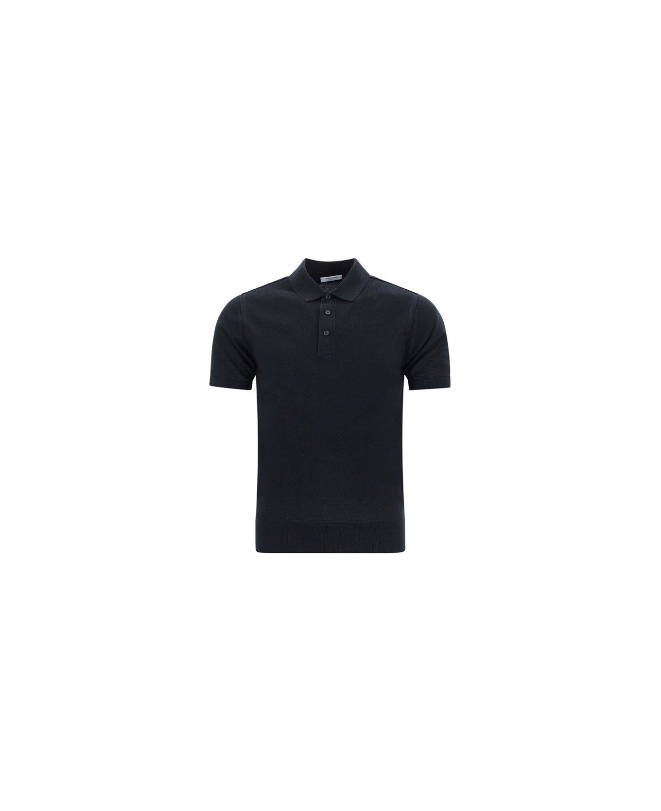 Paolo Pecora Short-sleeved Polo Shirt - Black