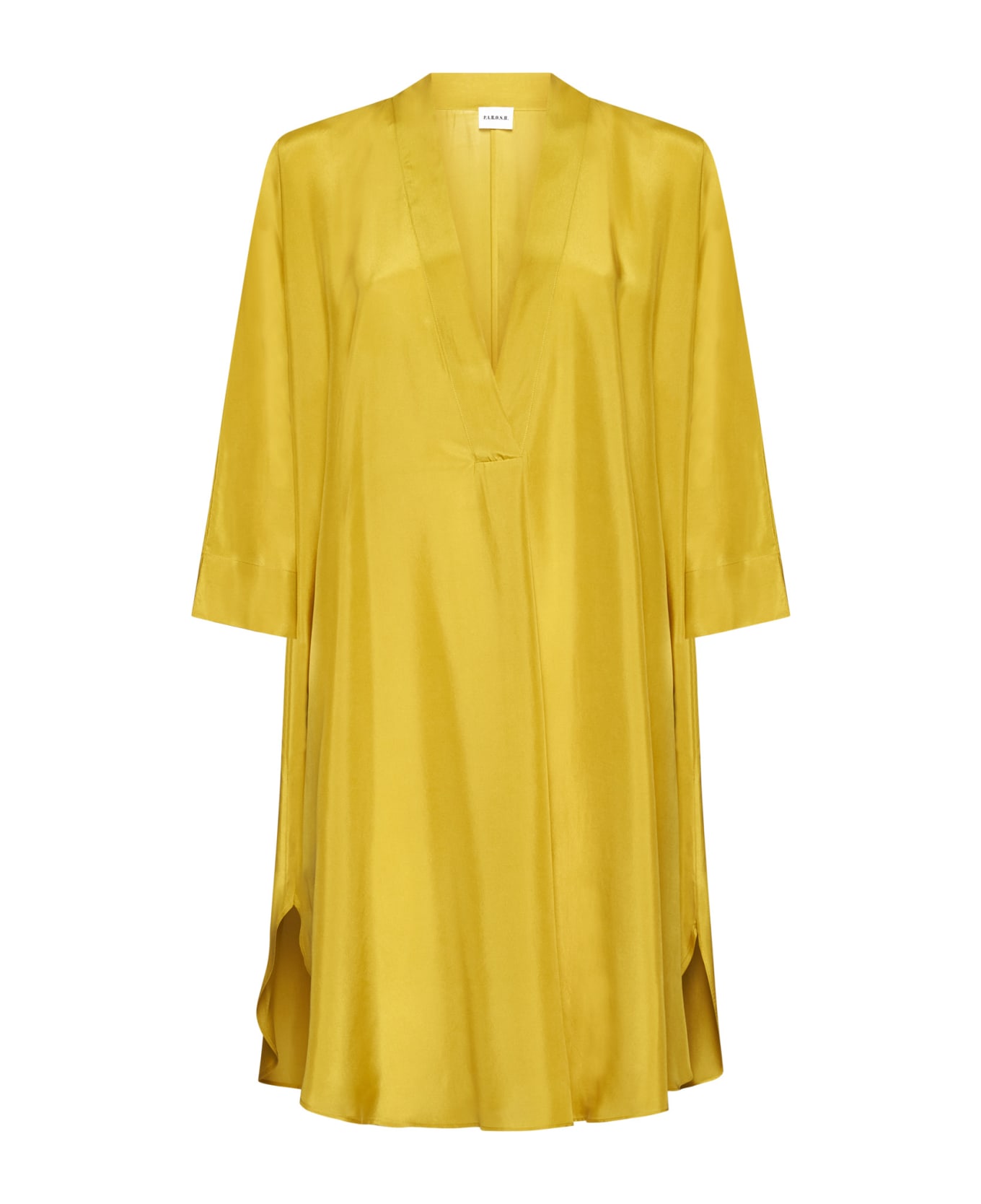 Parosh Dress - Dark Yellow