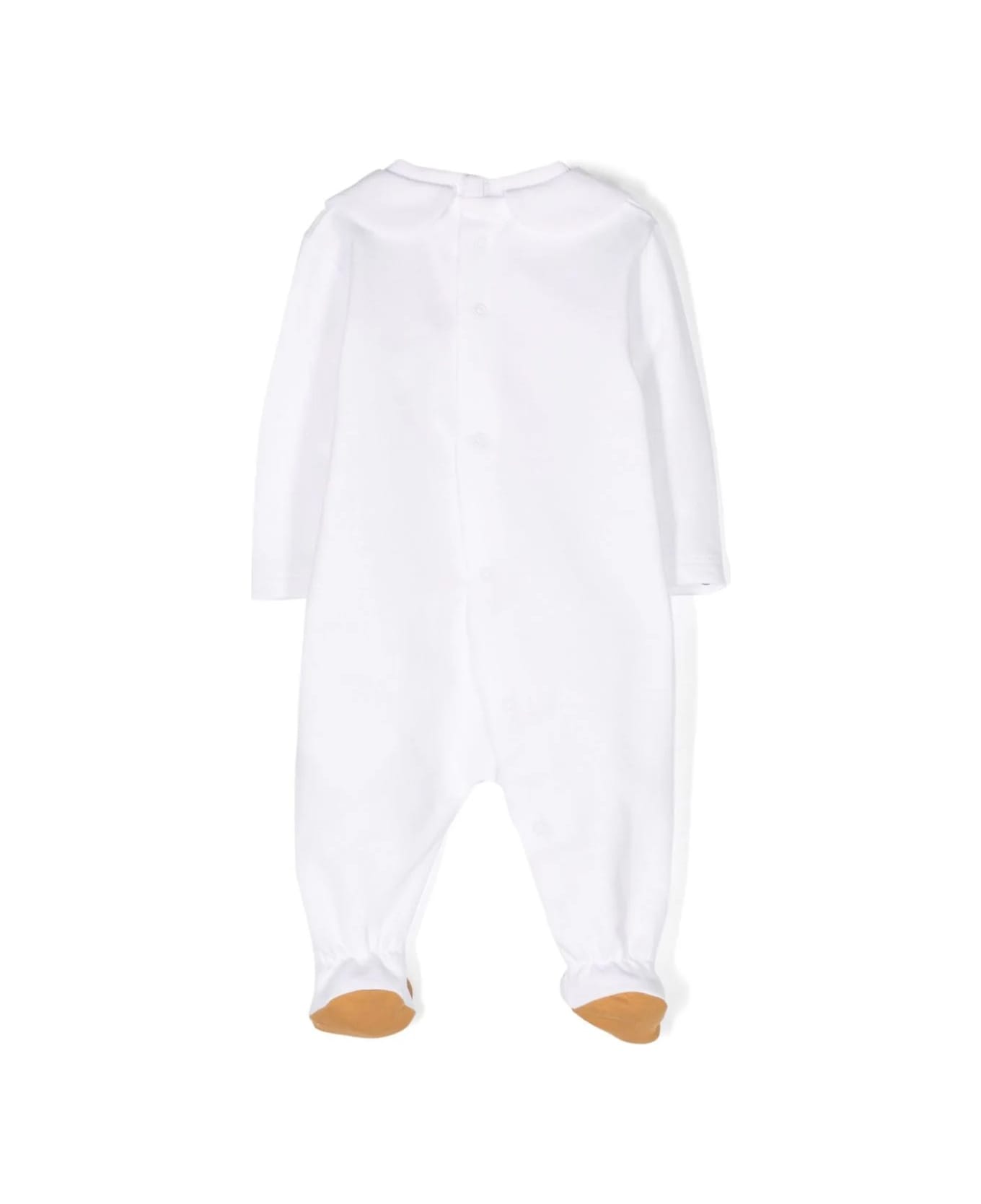 Moschino White Pyjamas With Moschino Teddy Friends Print - White ボディスーツ＆セットアップ