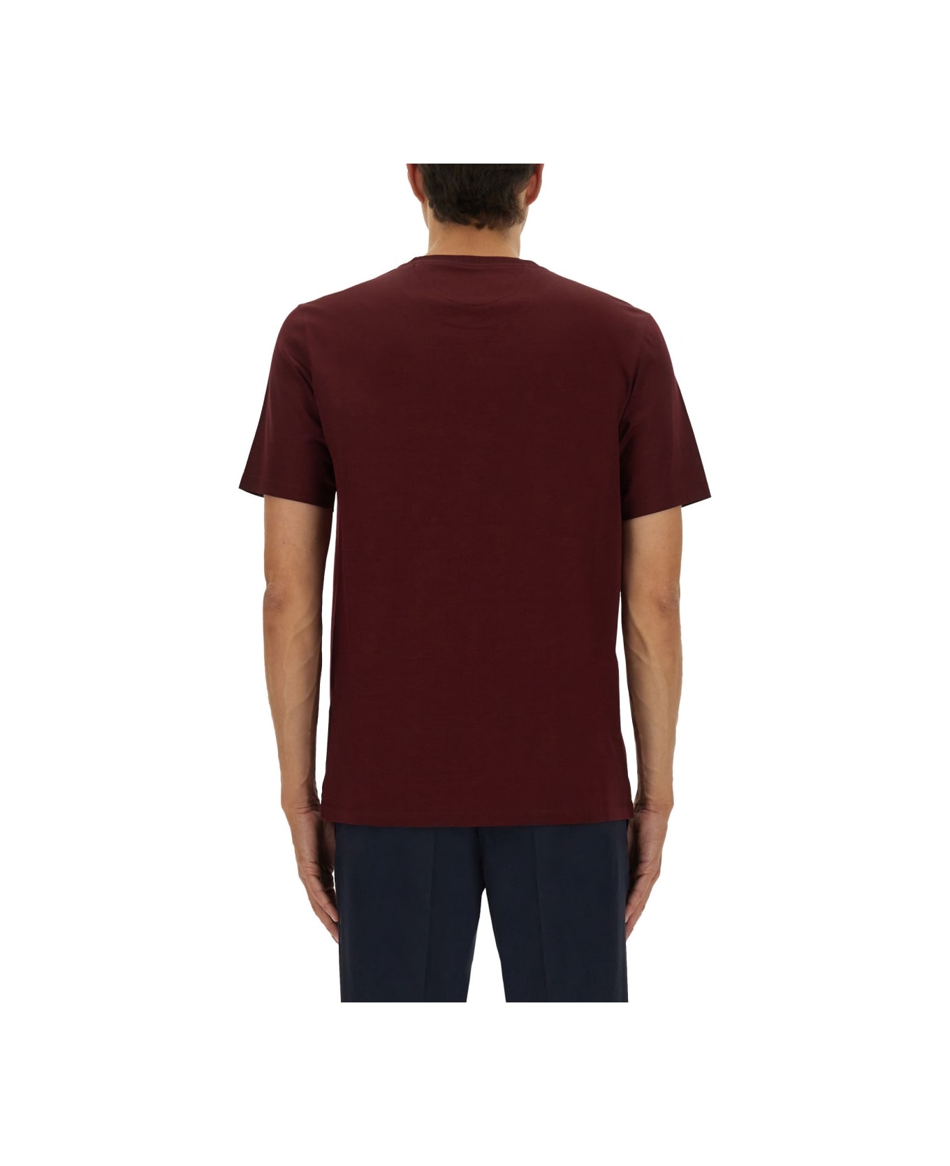 Paul Smith Striped Pocket T-shirt - RED