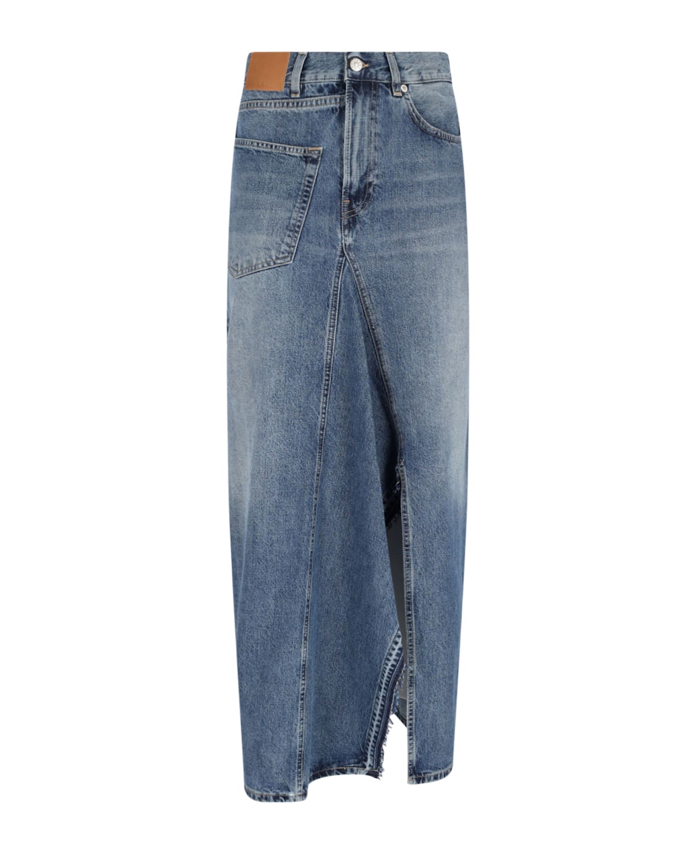 6397 Deconstructed Maxi Skirt - Blue