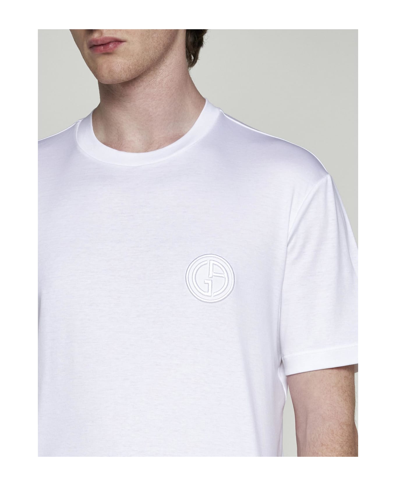 Giorgio Armani Logo Cotton T-shirt