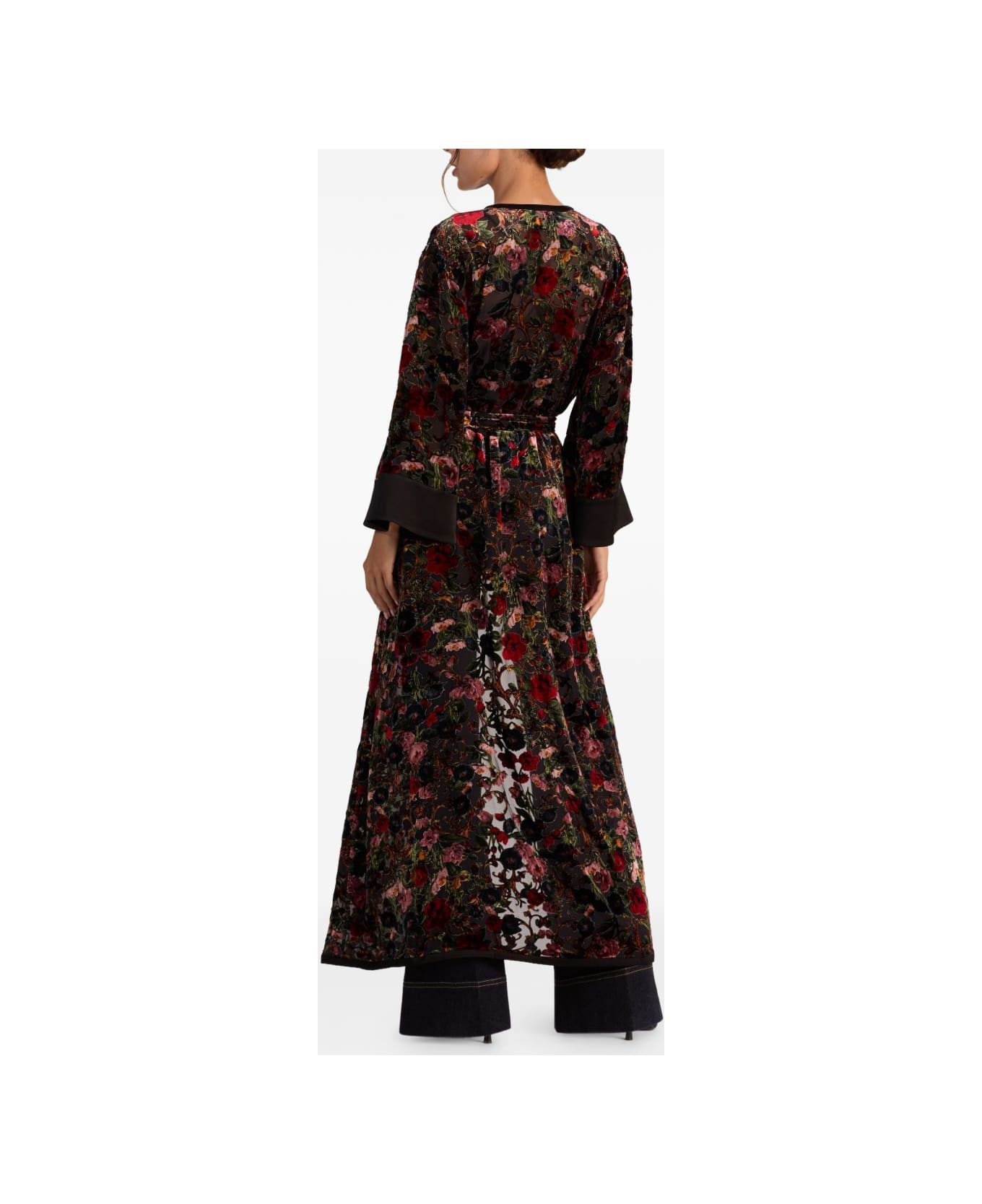 Alice + Olivia Nomi Maxi Kimono - Black