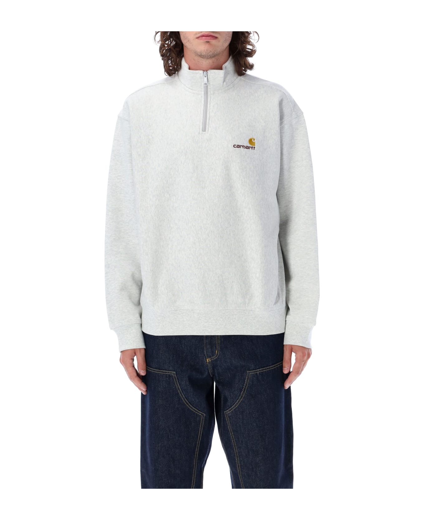 Carhartt Americanscript Half-zip Fleece - ASHHEATHER