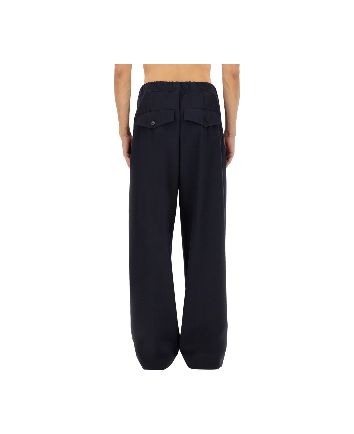 Dries Van Noten Cotton Pants - BLUE