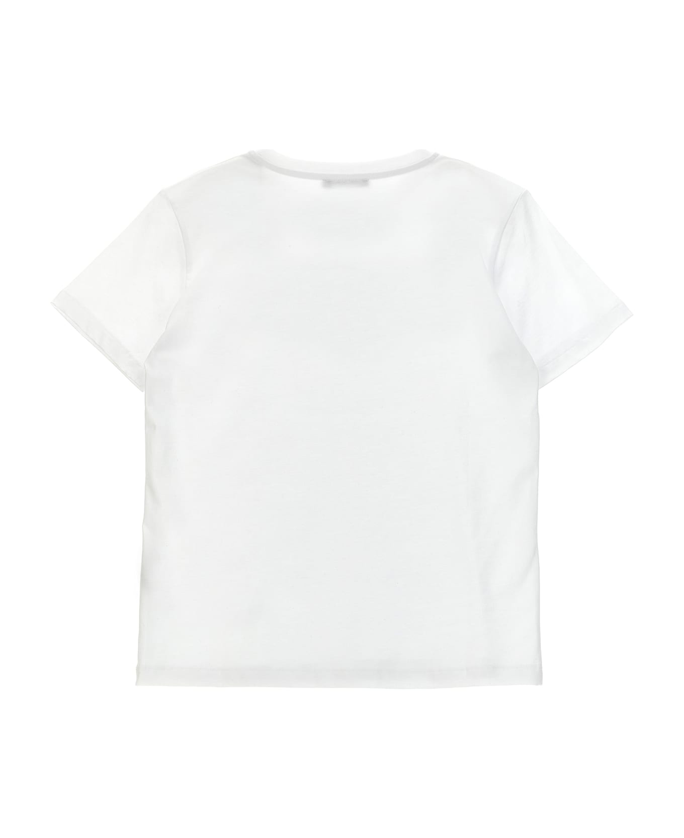 Balmain Logo Embroidery T-shirt - White