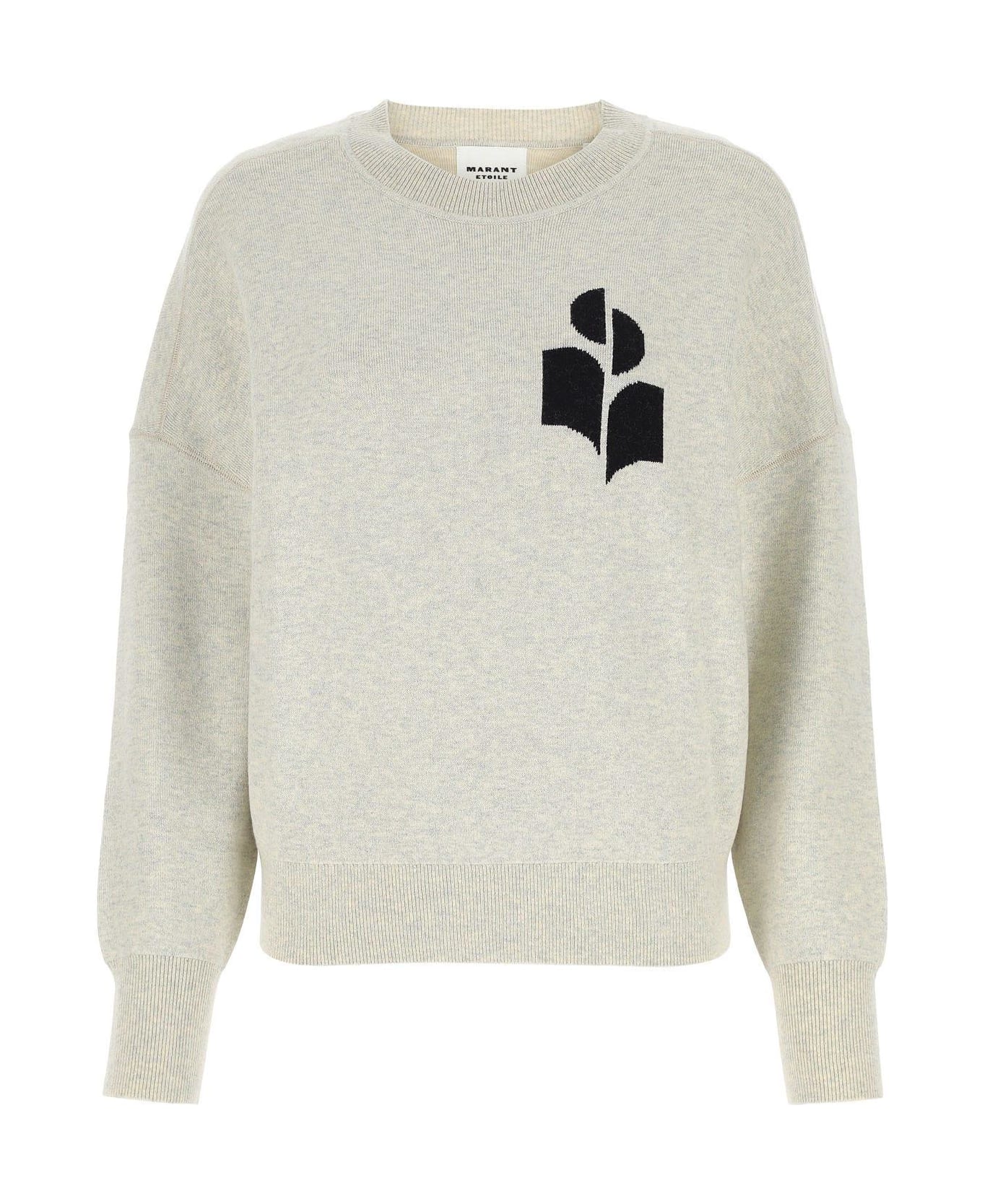 Marant Étoile Atlee Sweater With Logo Intarsia - GRIGIO