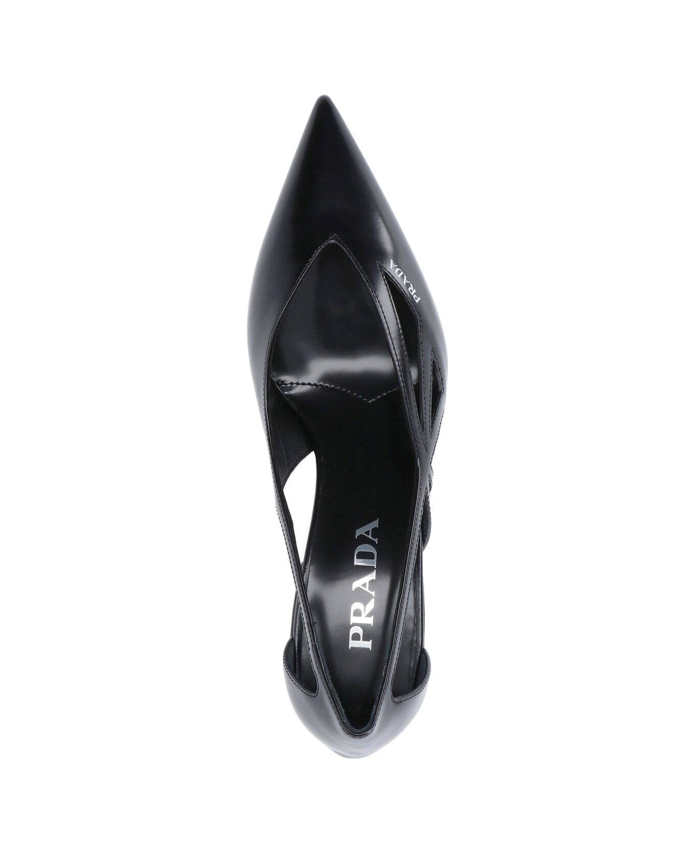 Prada Cut-out Pumps - Black