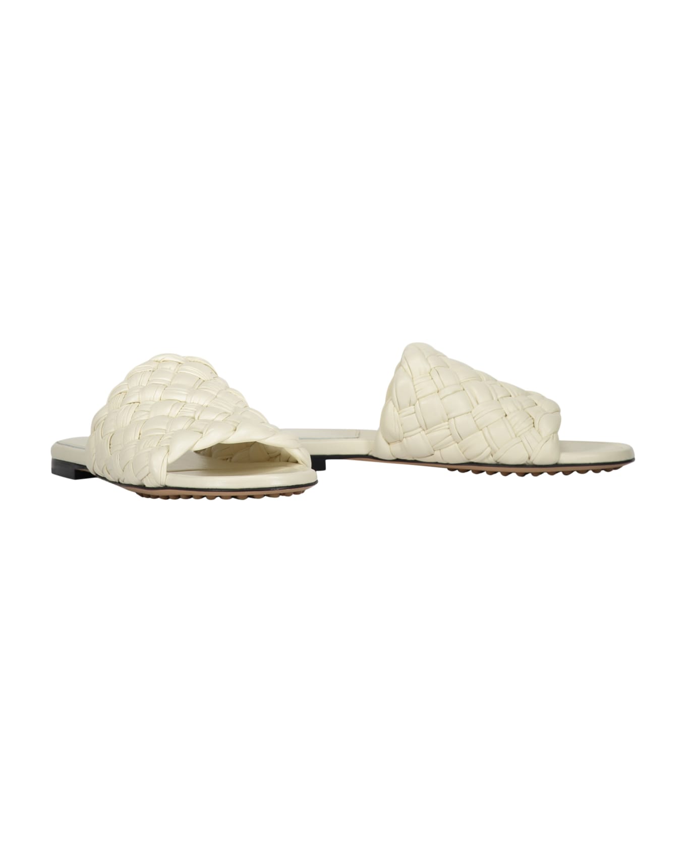 Bottega Veneta Leather Mules - White