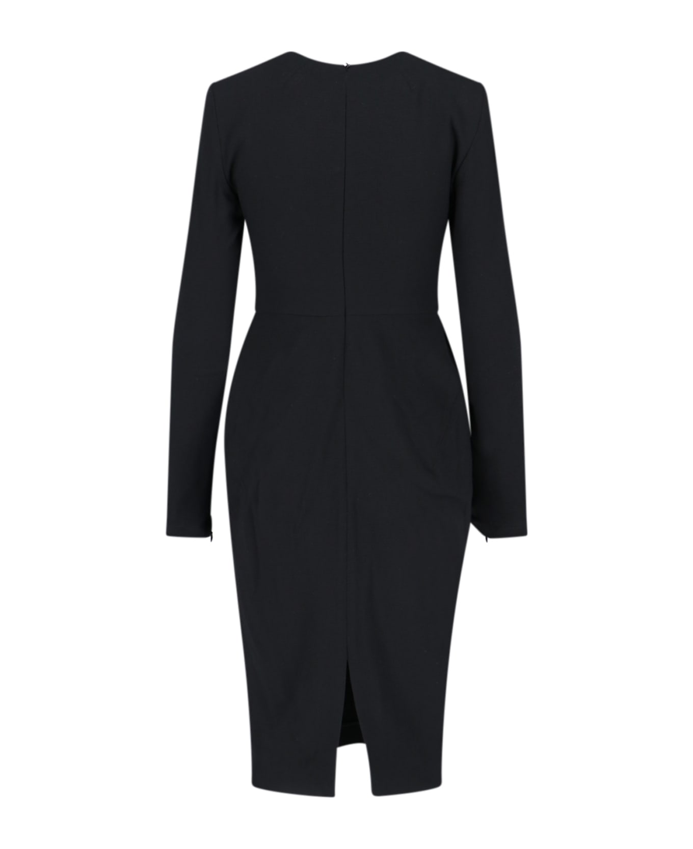 Victoria Beckham Midi T-shirt Dress - Black  