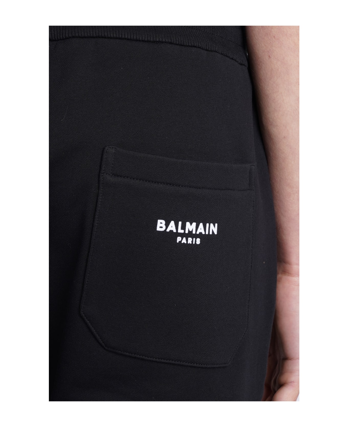 Balmain Shorts In Black Cotton - black