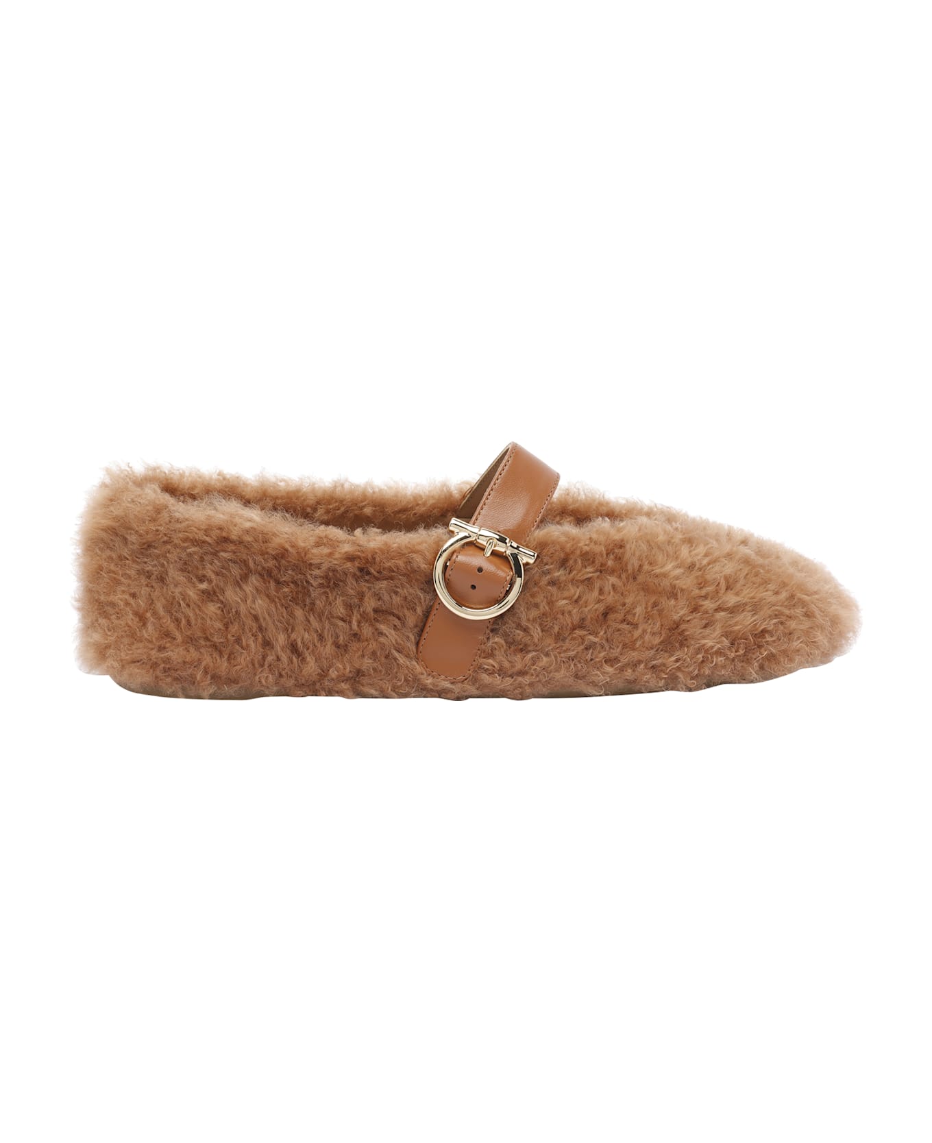 Ferragamo Teddy Ballets - Brown