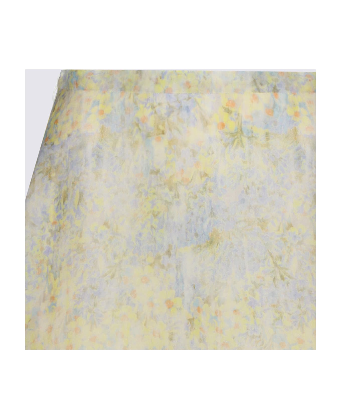 Alberta Ferretti Yellow Silk Skirt - Yellow