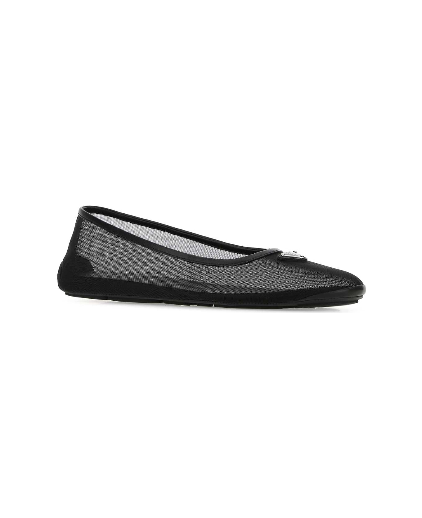 Prada Black Mesh Ballerinas - F0002