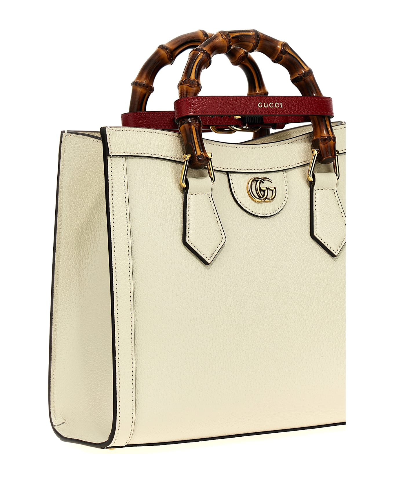 Gucci 'gucci Diana' Shopping Bag - White