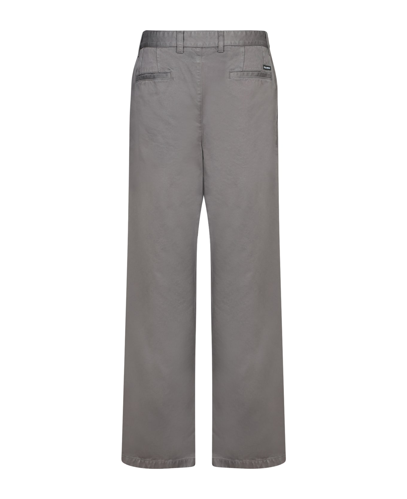 Dolce & Gabbana Trousers In Cotton Canvas - Grey